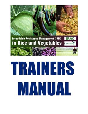 IRM in Rice and Vegetables trainers manual
