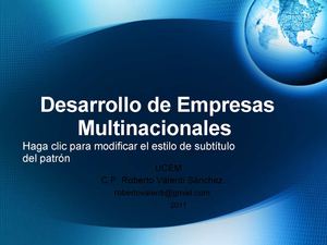 administración multinacional 