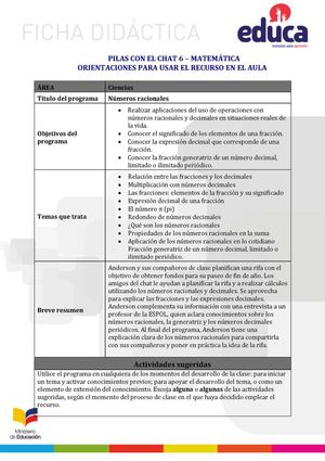 Pilas Chat 6-M numeros racionales.