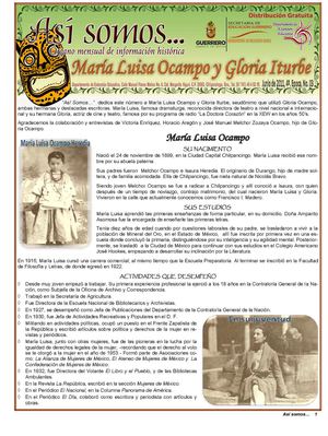 4a. Época No. 3 María Luisa Ocampo y Gloria Iturbe