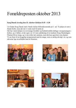 Forældreposten for oktober