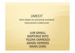 ADECUACION CURRICULAR 