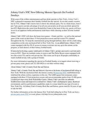 Johnny Utah's NYC , Country Music Bar NYC