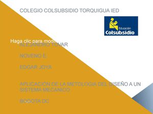 poleas metodologia del diseño