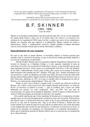 B. F. Skinner
