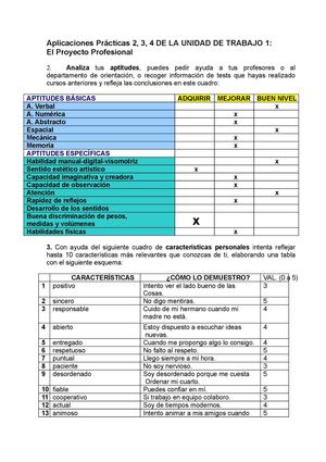 aplicación práctica 2 , 3 y 4
