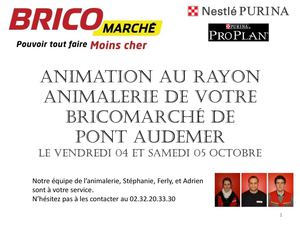 Animation Animalerie, pensez Bricomarché !