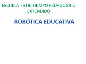 Robotica educativa Palanca