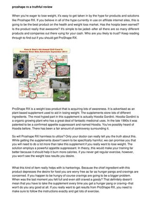 ProShape RX: An Honest Evaluation