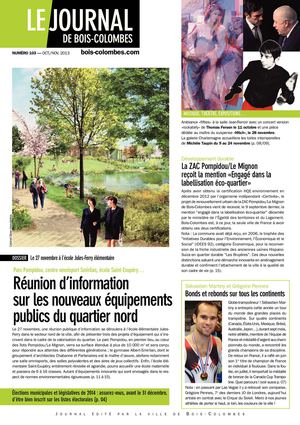 Le journal de Bois-Colombes JBC n°103 Octobre 2013/Novembre 2013