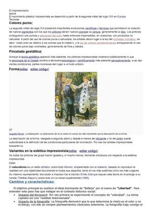 El impresionismo