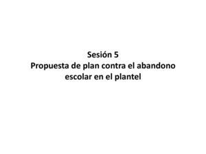 Plan contra el abandono Yo No Abandono SEMS