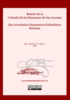 Boletín de la Cofradía de los Danzantes de San Lorenzo Nº 3 / San Lorentzoko Danzanteen Kofradiaren Boletina 3. zkia.