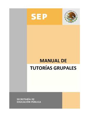 MANUAL DE TUTORIAS GRUPALES DGB. TEBA2 3SEM