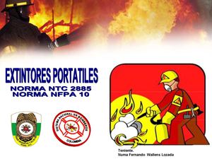 Extintores Portátiles - Temario