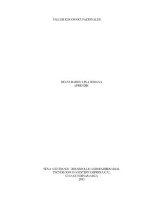 Taller Seguridad y salud en el trabajo