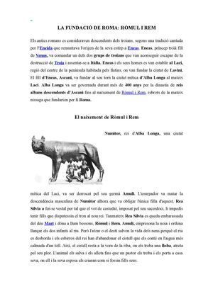 La fundació de Roma