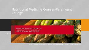 Nutritional Medicine Courses-Paramount College, Perth, Australia