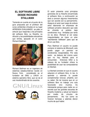 El software libre 