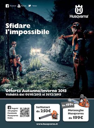 Promozioni Husqvarna autunno/inverno 2013