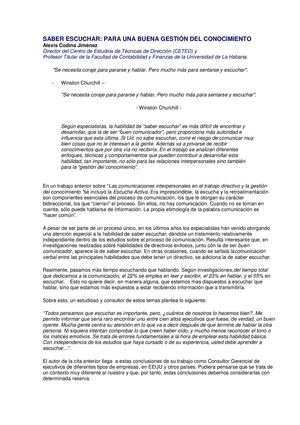 Saber Escuchar 