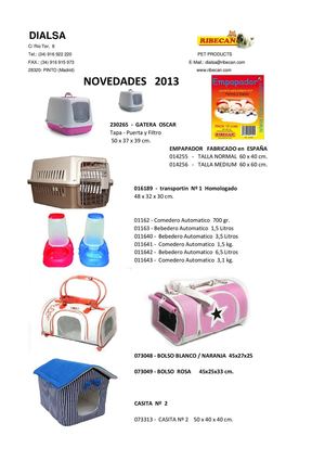 CATALOGO RIBECAN NOVEDADES 2013