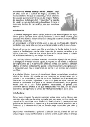 Auto - Biografía Andrés Rodrigo Molina Londoño