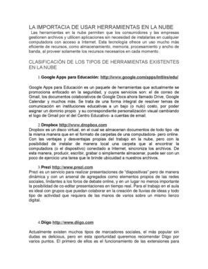 Calaméo - LA IMPORTACIA DE USAR HERRAMIENTAS EN LA NUBE