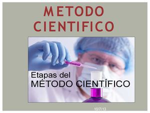 metodo cientifico