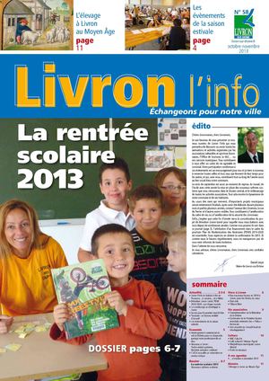Livron l'info - n°58 - octobre / novembre 2013