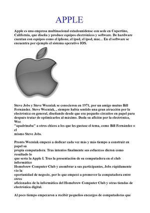 Trabajo de  Apple de Luis de Sande y Maria Santo-Domingo