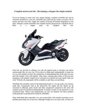 Complete motorcycle kits