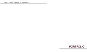 Margot Ribaltchenko // Architecte DE