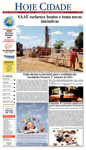 JORNAL HOJE CIDADE 05/10/2013