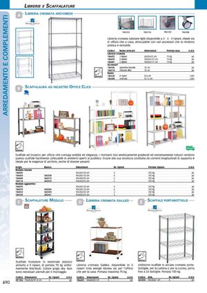 Librerie e scaffalature