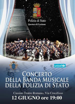 Programma concerto della Banda della Polizia di Stato - 12-6-2012