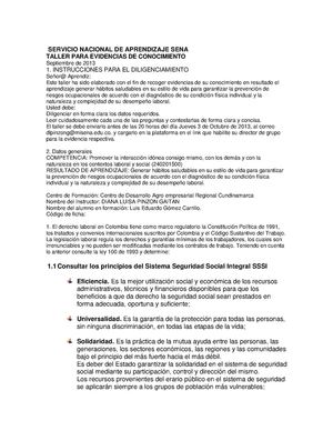 Salud y seguridad en el trabajo