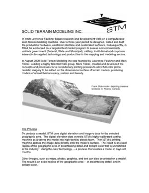 Establishment of SOLID TERRAIN MODELING INC.