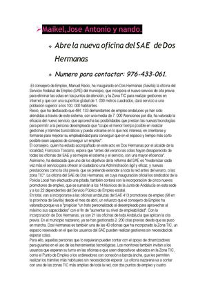 Trabajo:Empleos en Dos hermanas -Sevilla