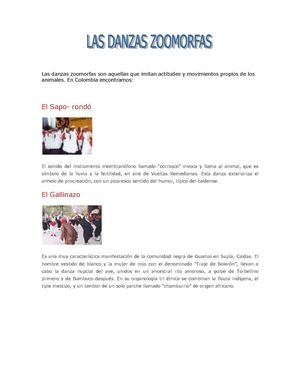 danzas Zoomorfas