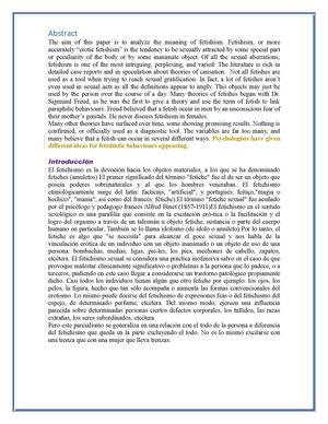 Trabajo Word Violeta Fetichismo