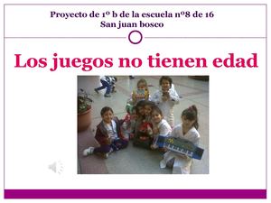 Presentacion en power point de proyecto 1º B