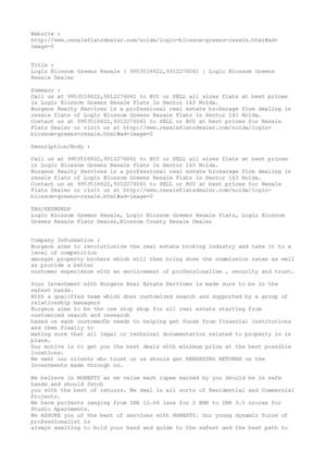 Logix Blossom Greens Resale | 9953518822,9312276061 | Logix Blossom Greens Resale Dealer 