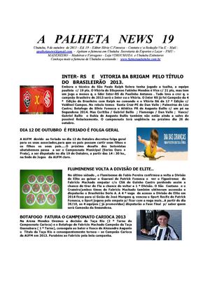 A PALHETA NEWS  ED. 19