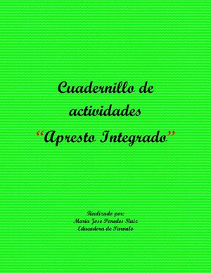 Cuadernillo de actividades "Apresto Integrado"