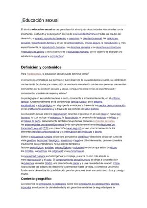 EDUCACION SEXUAL 