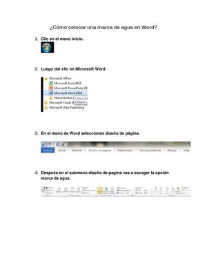 como colocar una marca de agua en Word