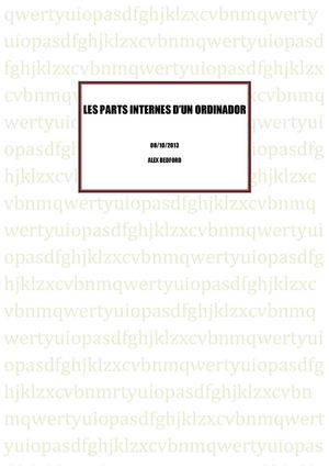 les parts internes d'un ordinador 