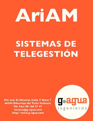 Catálogo AriAM: sistema de telegestión de G-Agua