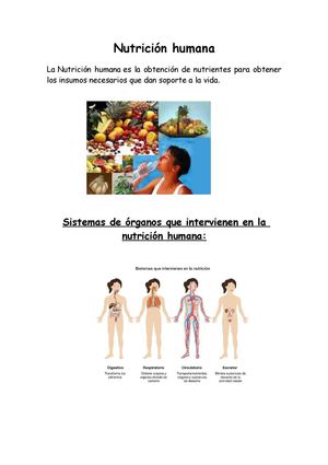 NUTRICIÓN HUMANA